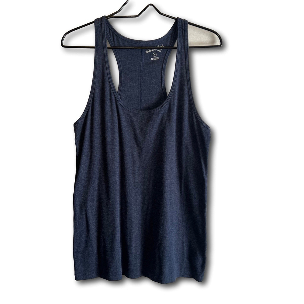 Universal Thread Women's Navy Blue Ribbed Tank Top Size 2XL Workout Layers